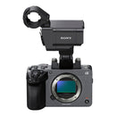 Sony FX5 cinema camera body with XLR-H2 handle unit on a white background