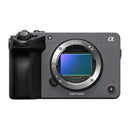 Sony FX5 cinema camera body on a white background