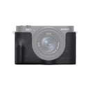 Sony LCS-RXL black half camera case showing the fit on the RX1R III