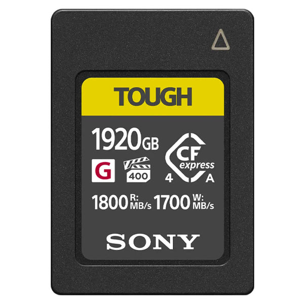 Sony Tough CFexpress Type A memory card 1920GB high-speed durable storage for professional video and photography