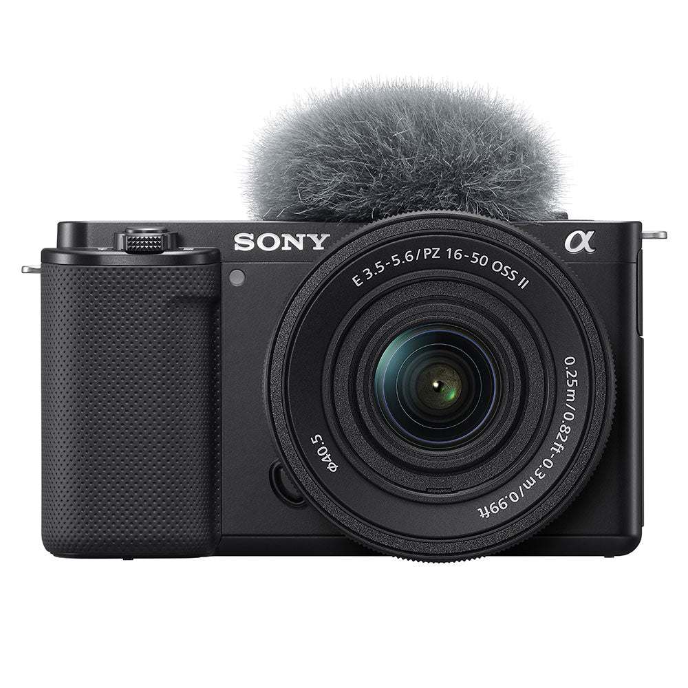 Sony ZV-E10 Mirrorless Camera with E PZ 16-50mm f/3.5-5.6 II Lens (White)