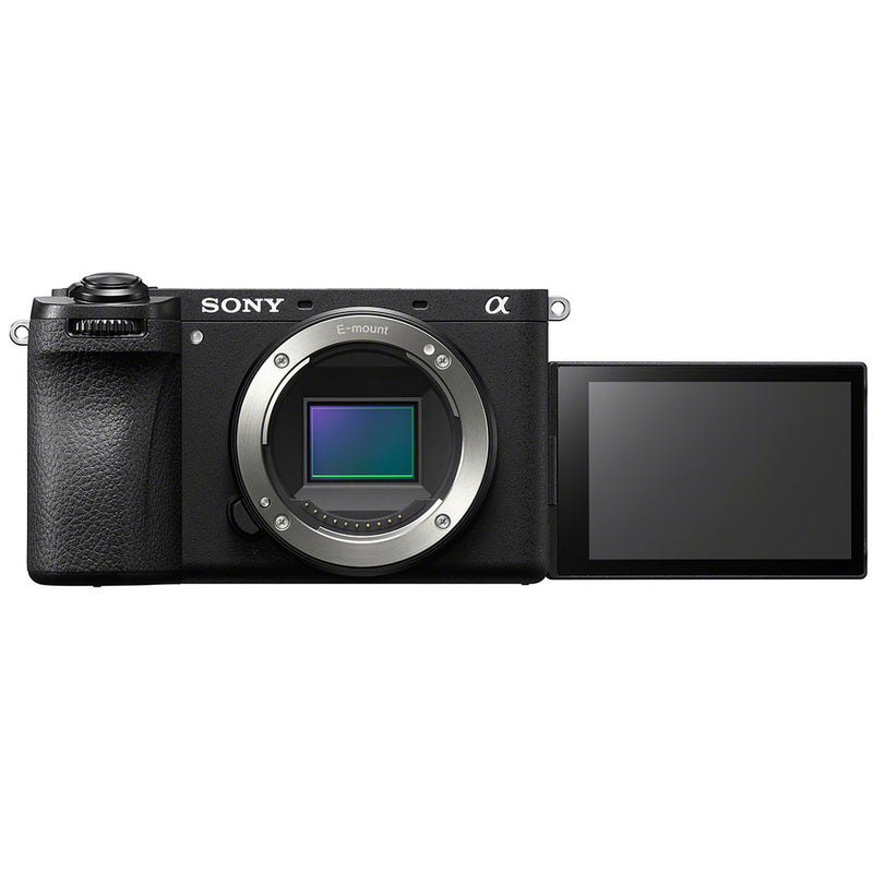 Sony a6700 Camera front with screen flipped