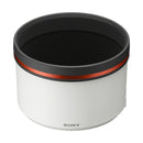 Sony ALC-SH175 lens hood for Sony FE 300mm f2.8 GM OSS lens with white body and black interior ring