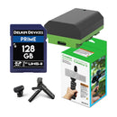 Sony Creator Accessory Kit II with Delkin Prime 128GB SDXC Memory Card and Re-Fuel NP-FZ100 USB-C Battery