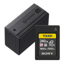 Sony NP-SA100 Battery with Sony Tough 240GB CFexpress Memory Card