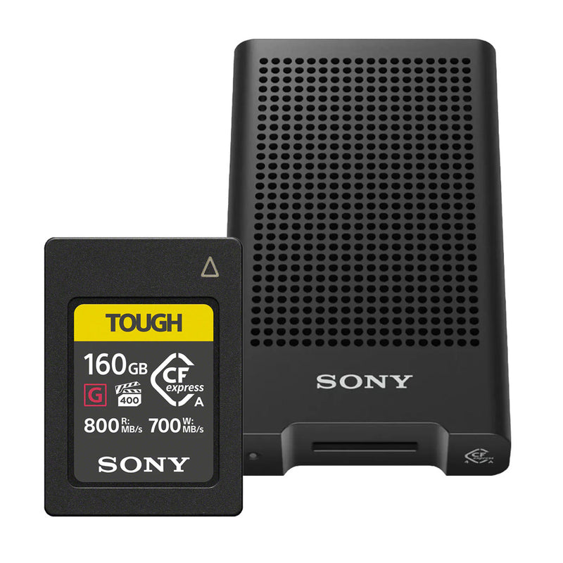 Sony Tough 160GB CFexpress with Sony MRW-G3 CFexpress Type A Card Reader