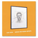 Cover of Alec Soth's Advice for Young Artists featuring a cracked frame with a grayscale portrait on an orange background