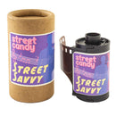 Street Candy Street Savvy 400 35mm color film roll with eco-friendly cardboard canister