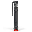 Sachtler System FSB 6 Mk II professional video tripod with fluid head and illuminated PrismBubble level.