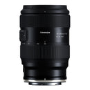 Black Tamron camera lens on a white background