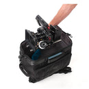 Tenba Cineluxe v2 Backpack 16 for DSLR and mirrorless cameras with padded compartments and Bluetooth tracker pocket