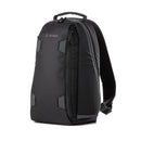 Tenba Solstice 7L Sling Bag in black for cameras, lenses, tablets, and compact drones with rain cover and adjustable interior