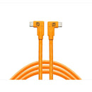 TetherPro USB-C to USB-C 15ft dual right angle cable for secure camera to computer tethering