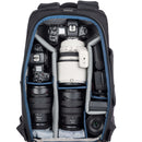 Thinktank BackStory 15 camera backpack with organized compartments for cameras, lenses, and accessories in graphite color
