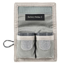 Thinktank Battery Holder 2 compact nickel grey pouch for DSLR and mirrorless batteries with durable weather-resistant material and attachment loop