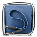 Thinktank Digital Holster blue padded camera lens case with shoulder strap inside a bag