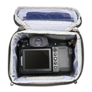 Thinktank Digital Holster camera case with mirrorless camera inside and padded interior