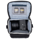 Thinktank Mirrorless Mover 10 v2 camera bag with padded compartments and SD card slots for mirrorless camera gear.