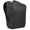 Thinktank Mirrorless Mover Backpack in rain cover, designed for mirrorless cameras with protective, customizable compartments and ergonomic features