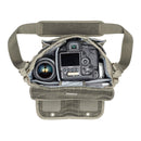 ThinkTank Retrospective 20 camera bag with padded compartments for DSLR, lenses, and tablet, adjustable shoulder strap, and zippered pockets