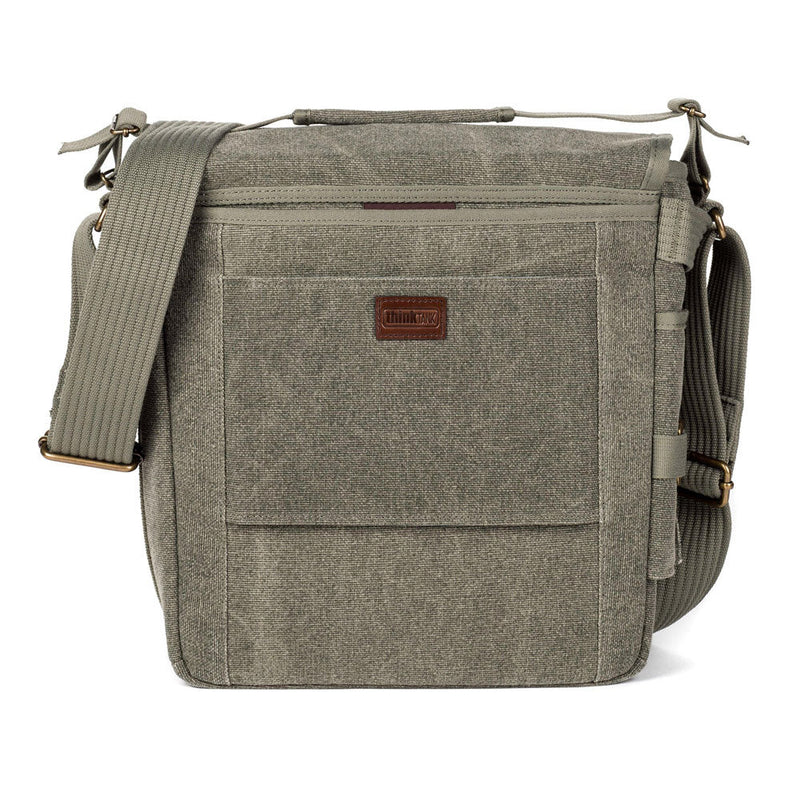 ThinkTank Retrospective 20 soft form-fitting shoulder bag with zippered compartments and adjustable strap