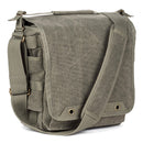 ThinkTank Retrospective 20 shoulder bag in gray with adjustable strap, zippered compartments, tablet and laptop pockets, and minimalist design