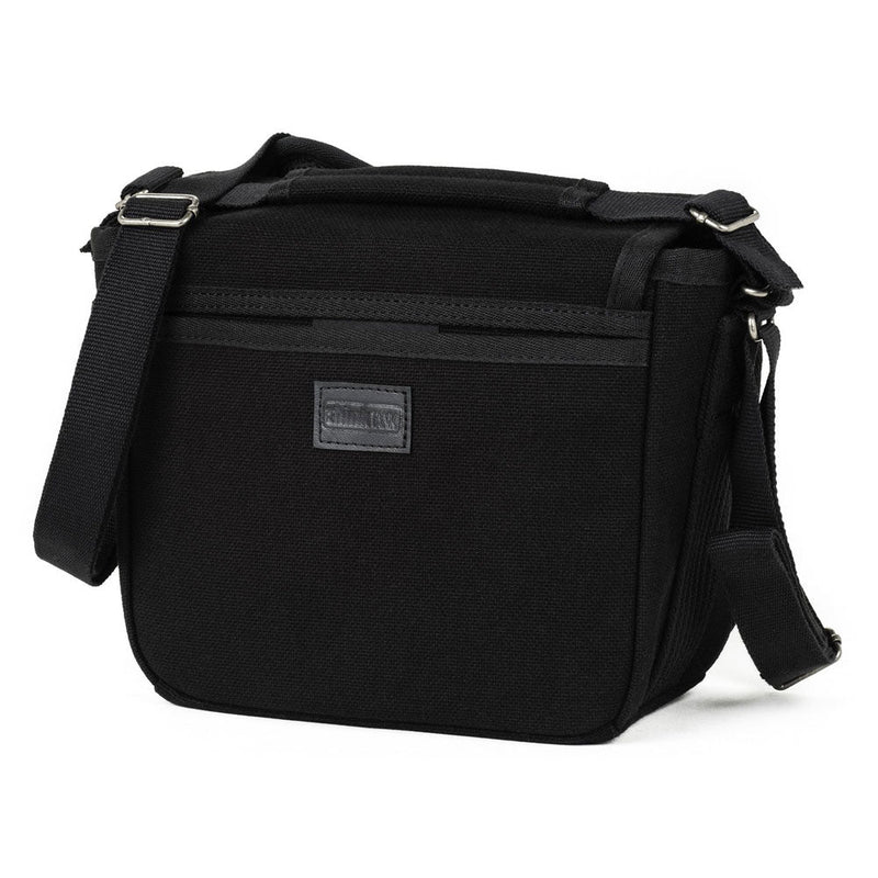 ThinkTank Retrospective 4 compact black canvas camera shoulder bag with adjustable strap and zippered pockets