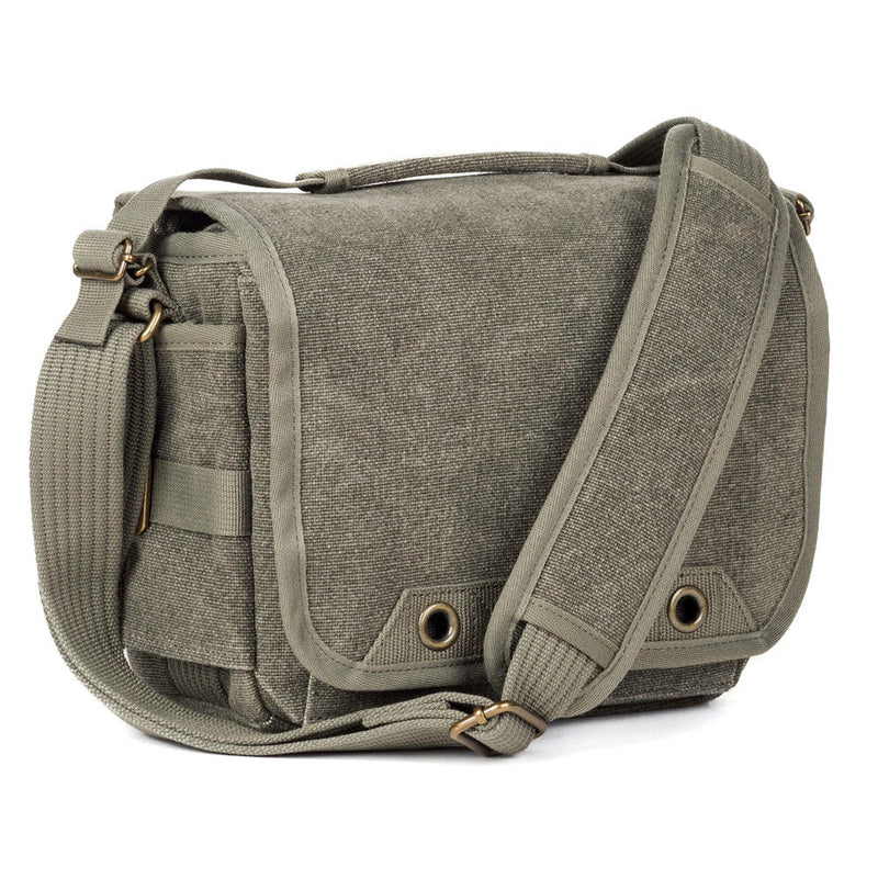 ThinkTank Retrospective 5 shoulder bag in pinestone color with adjustable strap and zippered compartments