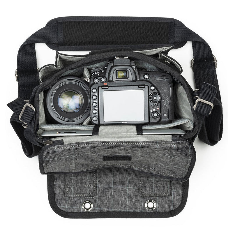 ThinkTank Retrospective 7 v2.0 camera shoulder bag with padded compartments, adjustable strap, and zippered closure