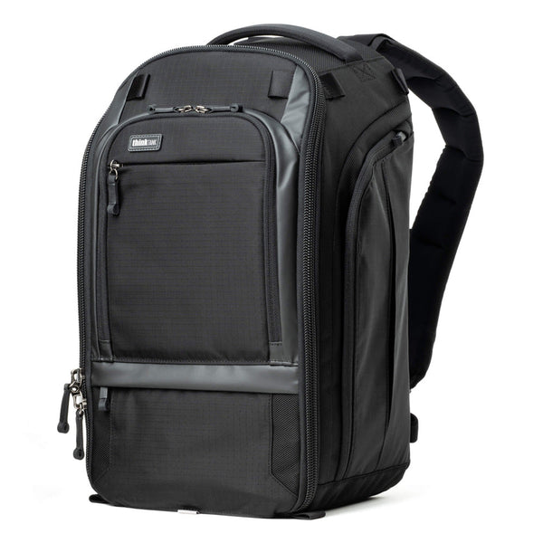 ThinkTank Walker Pro 24L black camera backpack with padded laptop sleeve and multiple compartments for professional photographers