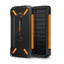 Toughtested Solar Power Bank ROC16 with wireless charging, 16000mAh capacity, solar panel, and Delkin Prime 128GB SD card bundle