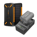 Toughtested Solar Power Bank ROC16 with wireless charging and Re-Fuel EN-EL15 battery charger kit
