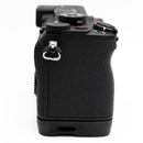 Sony a7CR camera with SmallRig plate on a white background