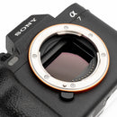 Sony a7 IV body on a white background