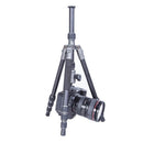 Vanguard VEO 3 GO ultra-compact aluminum travel tripod with ball head, monopod leg, smartphone adaptor, and Bluetooth remote shutter trigger.
