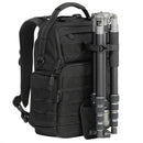 Vanguard VEO Range T 37M Backpack with tripod holder and multiple compartments in black tactical design