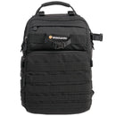 Vanguard VEO Range T 37M black tactical photography backpack with customizable compartments and exterior webbing