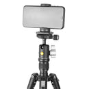 Vanguard Vest GO 204AB compact aluminum travel tripod with VEO BH-45 ball head and smartphone holder