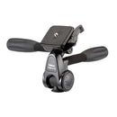 Velbon PHD-41Q 3-way pan tilt head with quick-release plate and dual handles for precise camera adjustment