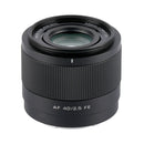 Viltrox AF 40mm f2.5 lightweight full-frame autofocus lens for Sony E mount with compact design and large aperture