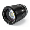 Viltrox AF 75mm f1.2 on a white background
