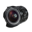 Voigtlander 21mm f1.8 Ultron wide-angle camera lens with built-in sun visor and bright aperture