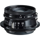 Voigtlander 40mm f2.8 Heliar ASPH compact aspherical camera lens with aperture and focus rings