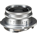 Voigtlander 40mm f2.8 Heliar ASPH compact silver camera lens for Leica M series