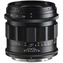 Voigtlander 50mm f2 APO-Lanthar Nikon Z mount prime lens with apochromatic aspherical design and manual focus.