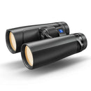 Black binoculars with Zeiss logo on a white background