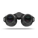 Black binoculars on a white background