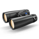 Black binoculars with Zeiss logo on a white background