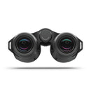 Black binoculars on a white background