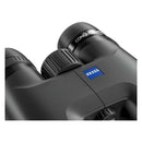 Close-up of Zeiss binoculars with 'Conquest' branding on a white background
